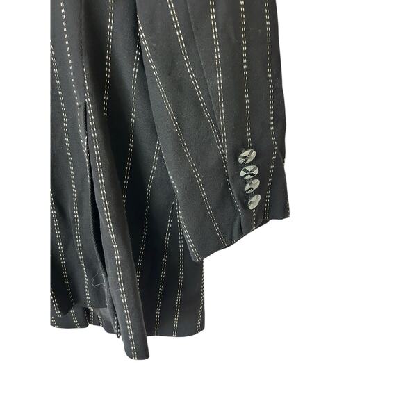 Givenchy womens size 46‎ L pinstripe double breasted blazer jacket vintage - Picture 5 of 6